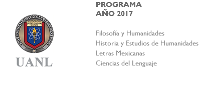 ﷯PROGRAMA AÑO 2017 Filosofía y Humanidades Historia y Estudios de Humanidades Letras Mexicanas Ciencias del Lenguaje 
