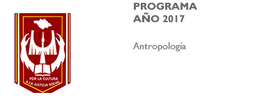 ﷯PROGRAMA AÑO 2017 Antropología 